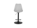 Tabouret réglable TUTO gris et pied noir
