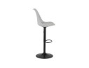 Tabouret réglable TUTO gris et pied noir