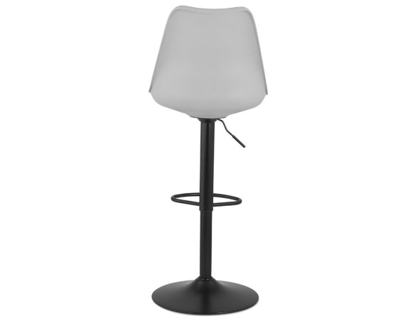 Tabouret réglable TUTO gris et pied noir