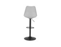 Tabouret réglable TUTO gris et pied noir
