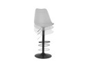 Tabouret réglable TUTO gris et pied noir