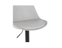 Tabouret réglable TUTO gris et pied noir