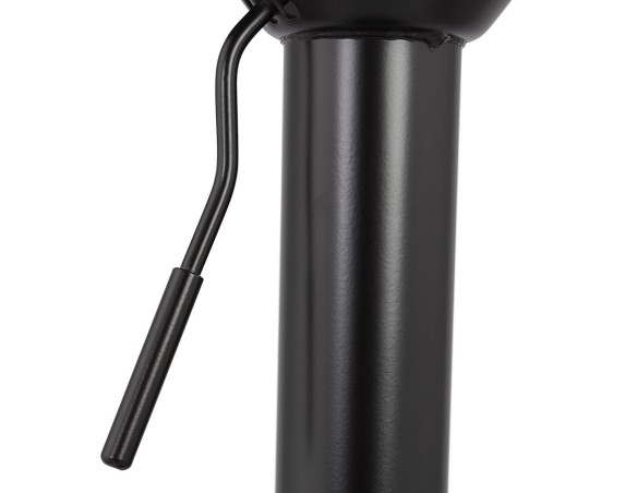 Tabouret réglable MIKE en tissu pied de poule et pied noir