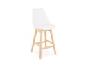 BS01920WHNA 5420072057958 Tabouret snack mi-hauteur CAMILA MINI blanc style scandinave
