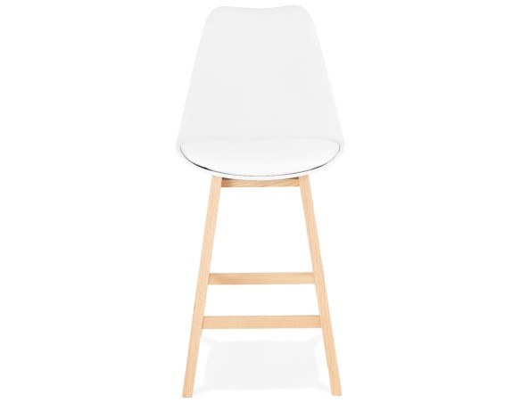 Tabouret snack mi-hauteur CAMILA MINI blanc style scandinave
