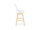 Tabouret snack mi-hauteur CAMILA MINI blanc style scandinave