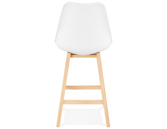 Tabouret snack mi-hauteur CAMILA MINI blanc style scandinave