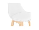 Tabouret snack mi-hauteur CAMILA MINI blanc style scandinave