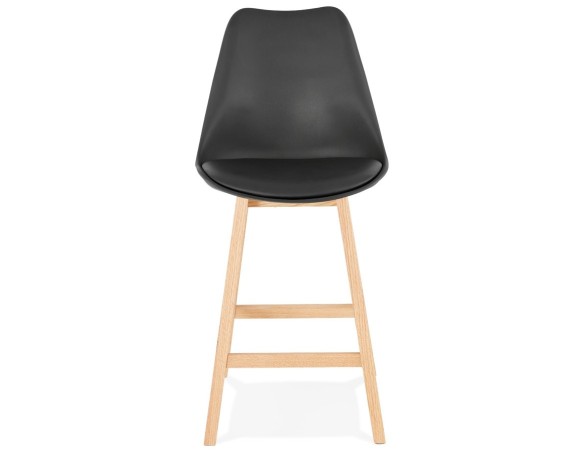 Tabouret snack mi-hauteur CAMILA MINI noir style scandinave