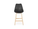Tabouret snack mi-hauteur CAMILA MINI noir style scandinave