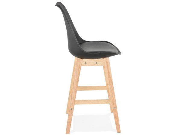 Tabouret snack mi-hauteur CAMILA MINI noir style scandinave