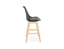 Tabouret snack mi-hauteur CAMILA MINI noir style scandinave
