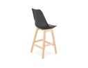 Tabouret snack mi-hauteur CAMILA MINI noir style scandinave