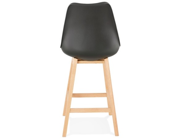 Tabouret snack mi-hauteur CAMILA MINI noir style scandinave