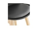 Tabouret snack mi-hauteur CAMILA MINI noir style scandinave