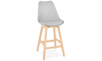 BS01940GRNA 5420072057996 Tabouret snack mi-hauteur CAMILA MINI gris style scandinave
