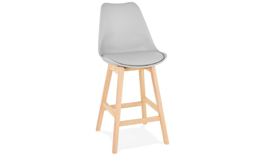 BS01940GRNA 5420072057996 Tabouret snack mi-hauteur CAMILA MINI gris style scandinave