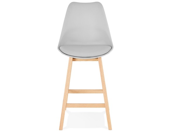 Tabouret snack mi-hauteur CAMILA MINI gris style scandinave