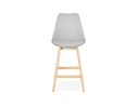 Tabouret snack mi-hauteur CAMILA MINI gris style scandinave