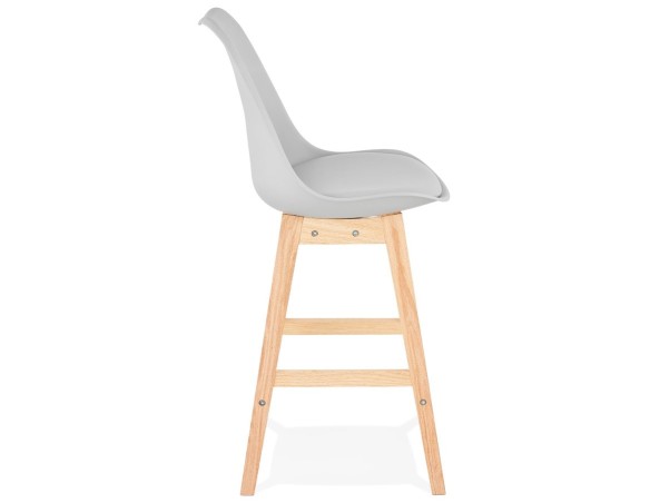 Tabouret snack mi-hauteur CAMILA MINI gris style scandinave