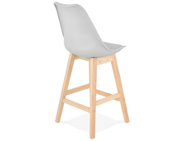 Tabouret snack mi-hauteur CAMILA MINI gris style scandinave
