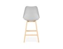 Tabouret snack mi-hauteur CAMILA MINI gris style scandinave