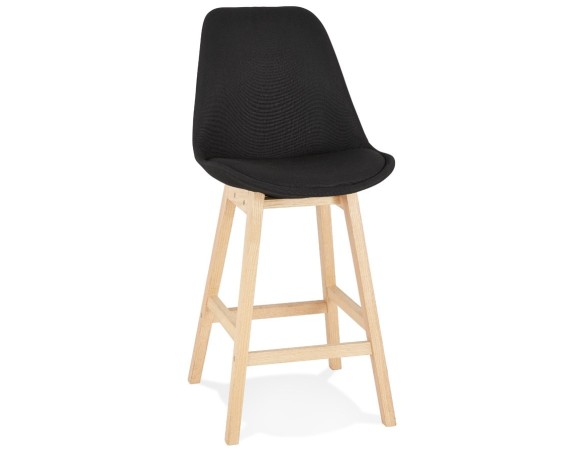 BS03980BLNA 5420072093147 Tabouret snack mi-hauteur TERESA MINI style scandinave en tissu noir