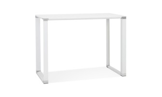 OT01300WHWH 5404028303146 Table haute / bureau haut XLINE HIGH TABLE en verre blanc - 140x70 cm