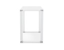Table haute / bureau haut XLINE HIGH TABLE en verre blanc - 140x70 cm