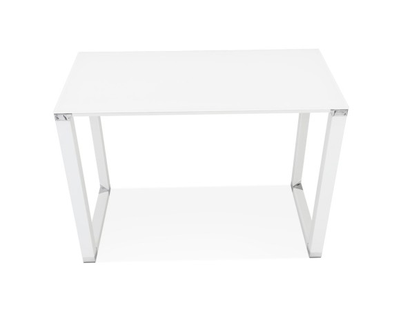 Table haute / bureau haut XLINE HIGH TABLE en verre blanc - 140x70 cm