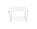 Table haute / bureau haut XLINE HIGH TABLE en verre blanc - 140x70 cm