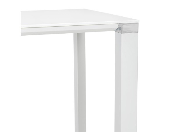 Table haute / bureau haut XLINE HIGH TABLE en verre blanc - 140x70 cm