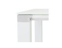 Table haute / bureau haut XLINE HIGH TABLE en verre blanc - 140x70 cm