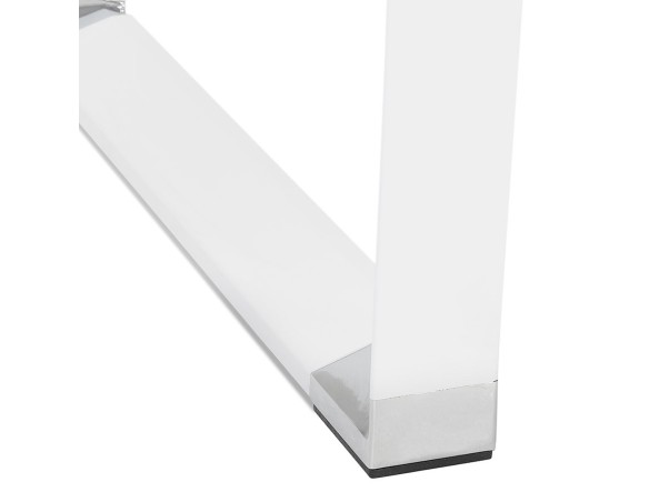 Table haute / bureau haut XLINE HIGH TABLE en verre blanc - 140x70 cm
