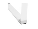 Table haute / bureau haut XLINE HIGH TABLE en verre blanc - 140x70 cm