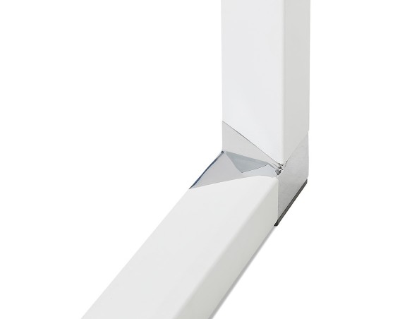 Table haute / bureau haut XLINE HIGH TABLE en verre blanc - 140x70 cm
