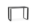 OT01310BLBL 5404028303160 Table haute / bureau haut XLINE HIGH TABLE en verre noir - 140x70 cm