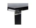 Table haute / bureau haut XLINE HIGH TABLE en verre noir - 140x70 cm
