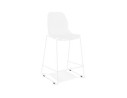 BS06070WHWH 5404028332566 Tabouret snack mi-hauteur BERLIN MINI blanc empilable avec pied en métal blanc
