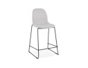 BS02670LG 5420072069982 Tabouret snack mi-hauteur EKTOR MINI en tissu gris clair empilable