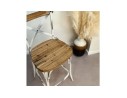 Tabouret snack mi-hauteur COTTAGE MINI en bois finition Noyer effet vieilli