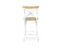 Tabouret snack mi-hauteur COTTAGE MINI en bois finition Noyer effet vieilli