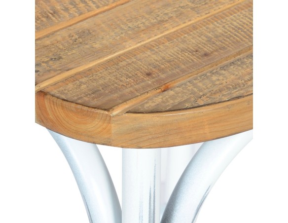 Tabouret snack mi-hauteur COTTAGE MINI en bois finition Noyer effet vieilli