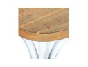 Tabouret snack mi-hauteur COTTAGE MINI en bois finition Noyer effet vieilli