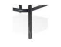 Tabouret snack mi-hauteur COTTAGE MINI en bois finition Noyer effet vieilli noir