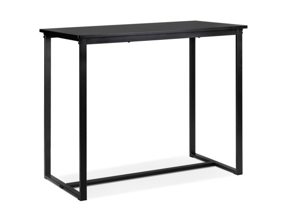 BT01260BLBL 5404028341308 Mange-debout / Table haute MINERVA en bois et métal noir - 120x60 cm