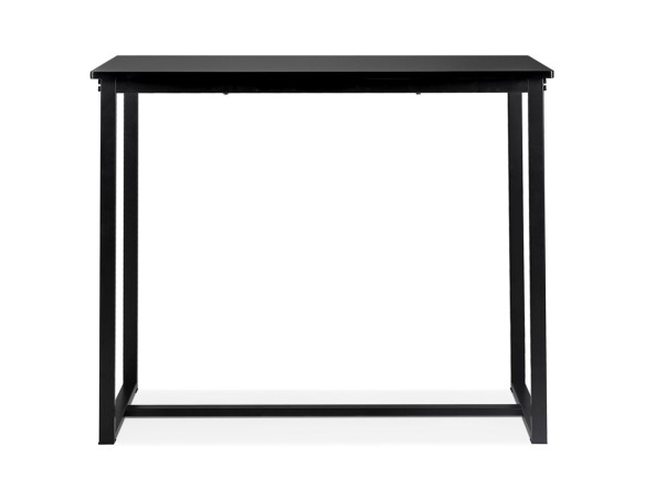 Mange-debout / Table haute MINERVA en bois et métal noir - 120x60 cm