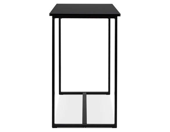 Mange-debout / Table haute MINERVA en bois et métal noir - 120x60 cm