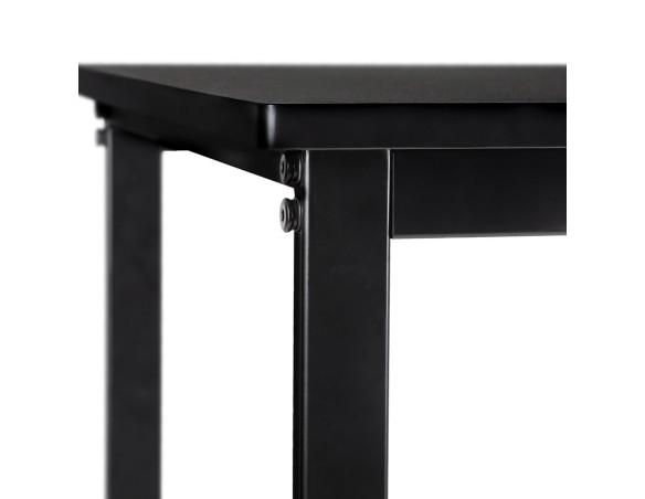 Mange-debout / Table haute MINERVA en bois et métal noir - 120x60 cm