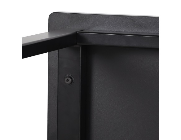 Mange-debout / Table haute MINERVA en bois et métal noir - 120x60 cm